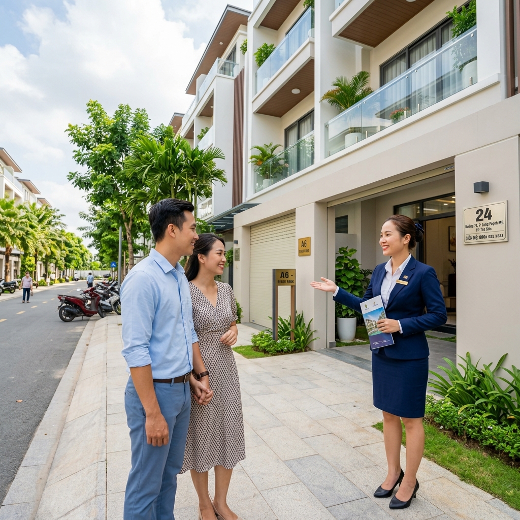 Tư vấn khách hàng tại dự án